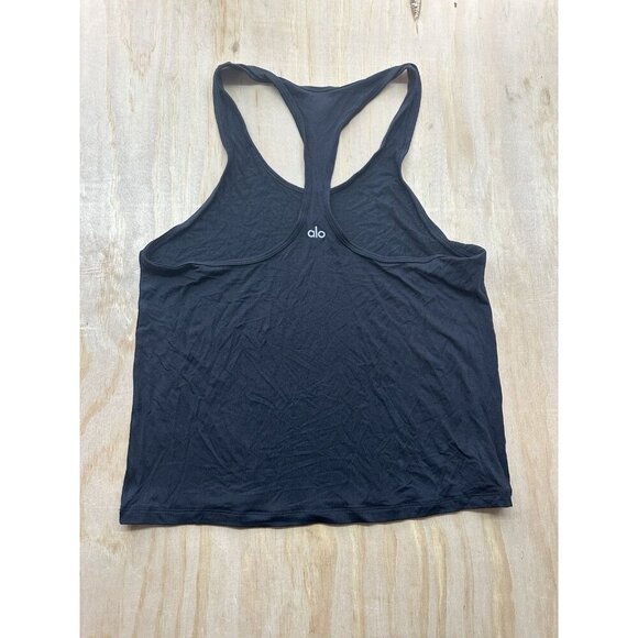 Alo Yoga Tank Black XS Modal Racerback Loose Tank Athletic - Picture 2 of 3